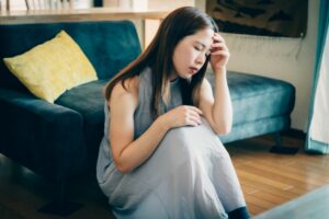 副作用に悩む様子