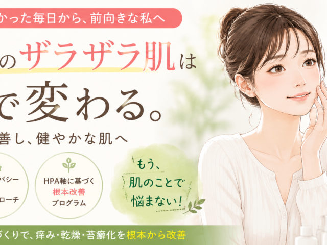 アトピーで肌がザラザラ…治る可能性はある？原因から改善まで専門院が解説