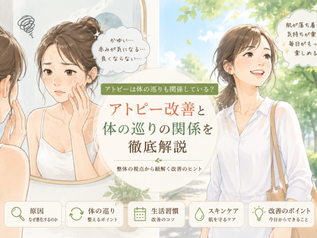 【アトピーは治る？】改善する人に共通する“体の巡り”とは｜年齢別の治る確率と整体的アプローチ