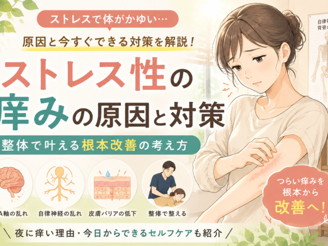 ストレスで体が痒くなるのはなぜ？HPA軸の乱れと肌荒れ・アトピー悪化の関係を解説