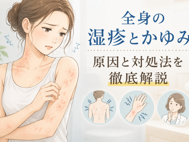 【湿疹とかゆみが全身に出る原因とは？】病院で原因不明と言われた方へ｜皮膚だけではない身体からのサイン