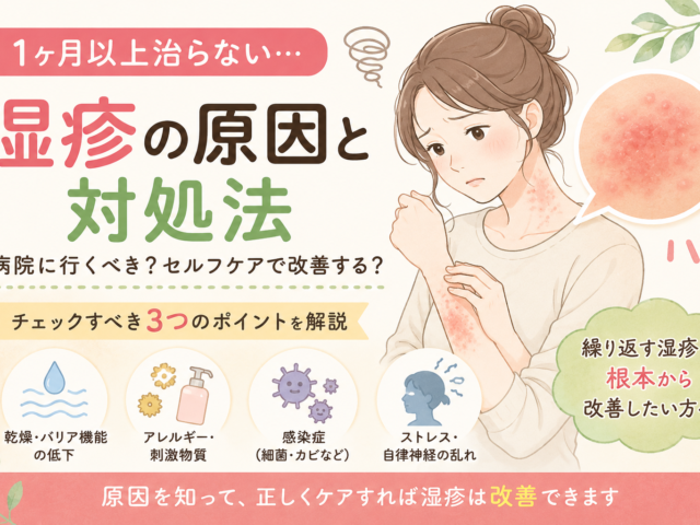 湿疹が1ヶ月治らないのはなぜ？皮膚科でも改善しない原因と根本改善法を解説