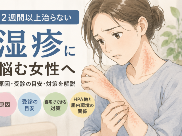 湿疹が2週間治らない原因とは？病院でも改善しない人が知るべき対処法とHPA軸の関係