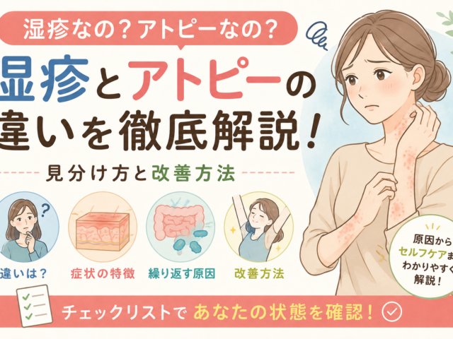 【湿疹とアトピーの違い】あなたの症状はどっち？見分け方と根本原因を専門家が解説