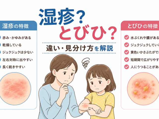 湿疹ととびひの違いとは？見分け方・症状・治療法を写真付きでわかりやすく解説