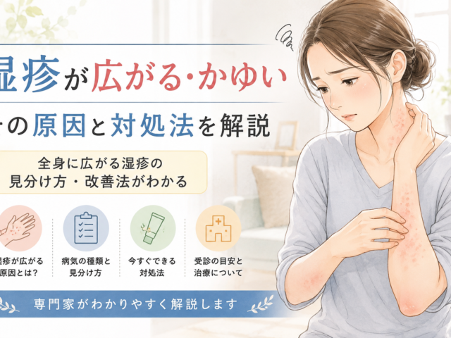 湿疹が広がる・かゆい原因とは？全身に広がる湿疹の見分け方と改善法を専門家が解説