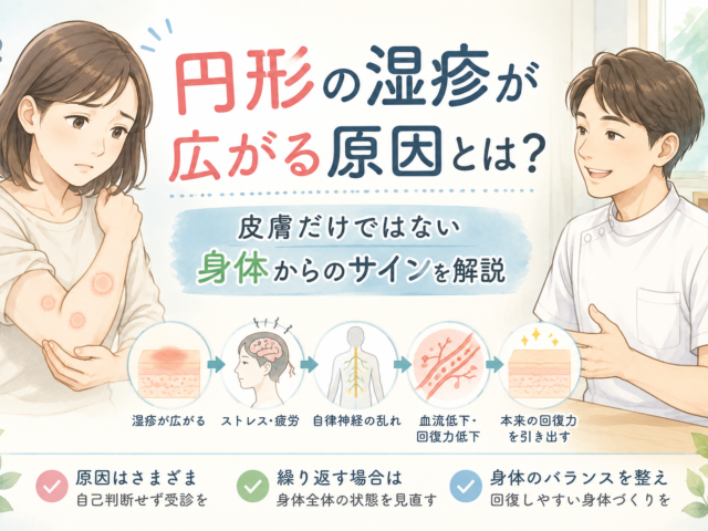 湿疹が円形に広がる原因とは？改善のために知っておきたい身体のサイン