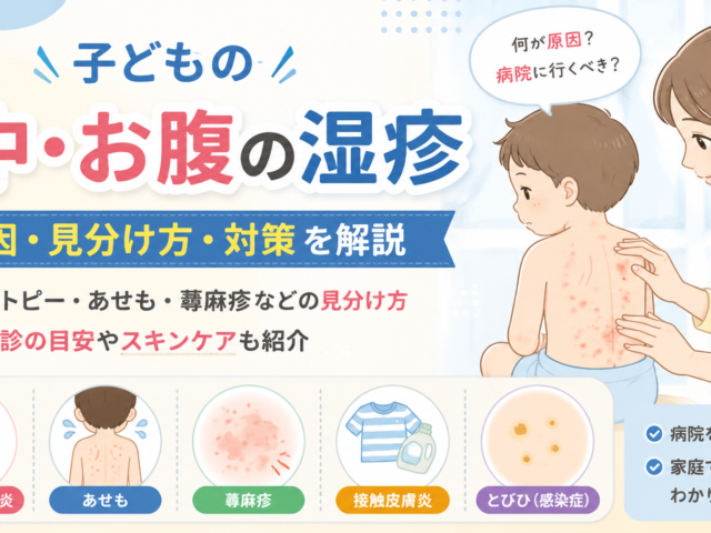 子どものアトピーで背中やお腹に湿疹が出る原因とは？整体院が詳しく解説