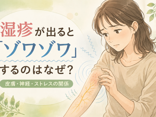 湿疹が出るとゾワゾワするのはなぜ？神経・ストレスとの関係をアトピー経験者の整体師が解説