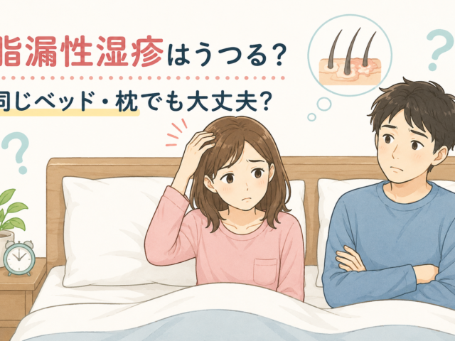 脂漏性湿疹は頭皮からうつる？同じベッド・枕で寝ても大丈夫なのか解説