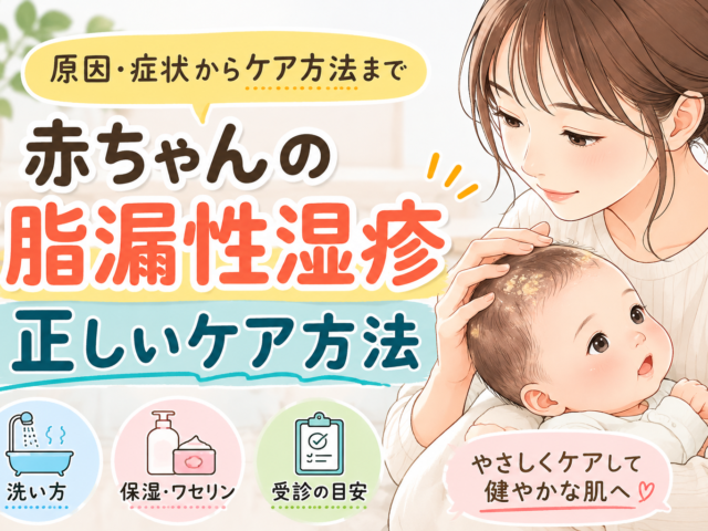 赤ちゃんの脂漏性湿疹のケア方法｜原因から自宅でできるお手入れまで解説