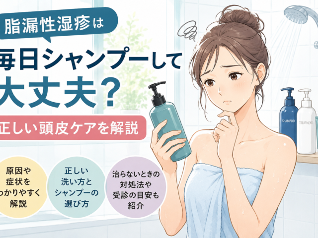 脂漏性湿疹は毎日シャンプーして大丈夫？正しい洗い方と治らないときの対処法