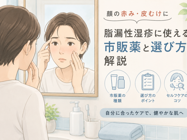 顔の脂漏性湿疹に使える市販薬は？抗真菌薬・ステロイドの選び方と注意点