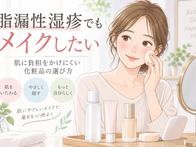 脂漏性湿疹におすすめの化粧品は？肌に負担をかけにくい選び方とメイクのコツ