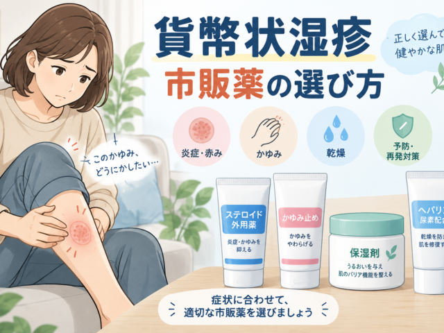 貨幣状湿疹におすすめの市販薬は？症状別の選び方と注意点を解説