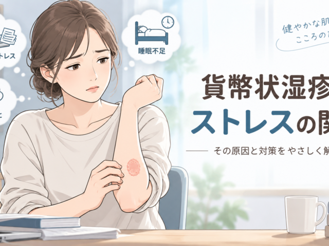貨幣状湿疹はストレスが原因？悪化する理由と対策をわかりやすく解説