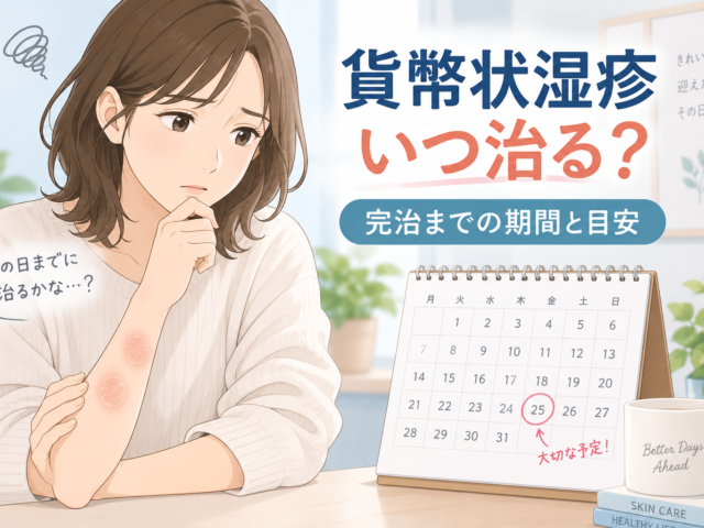 貨幣状湿疹の完治までの期間は？治るまでの目安と早く改善するためのポイント