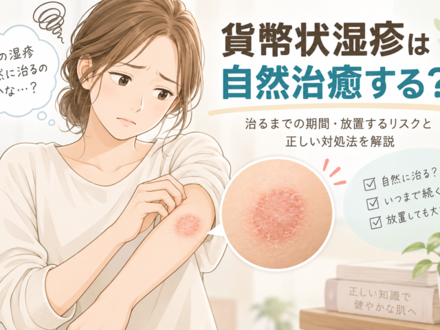 貨幣状湿疹は自然治癒する？治るまでの期間・放置するリスクと正しい対処法