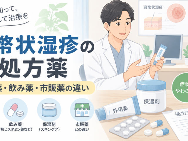 貨幣状湿疹の処方薬は何が出る？塗り薬・飲み薬と市販薬の違いを解説