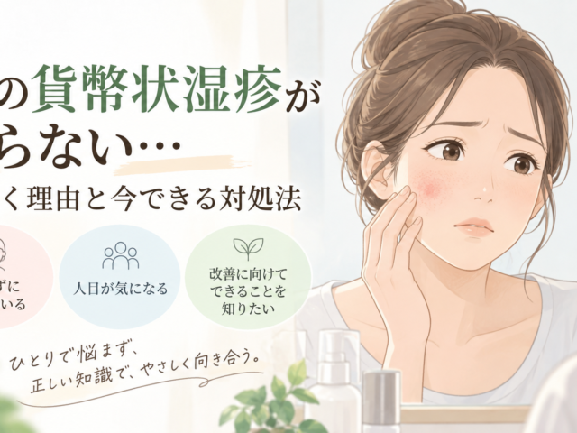 顔の貨幣状湿疹が治らない原因とは？長引く理由と治療の見直し方