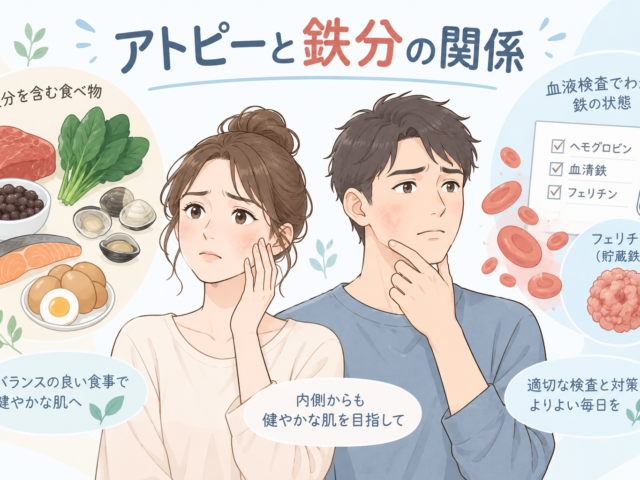 アトピーと鉄分の関係とは？鉄不足・フェリチンとの関連を研究から解説