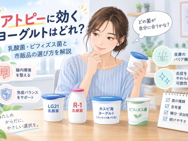 アトピーに効くヨーグルトはどれ？乳酸菌・ビフィズス菌と市販品の選び方を解説