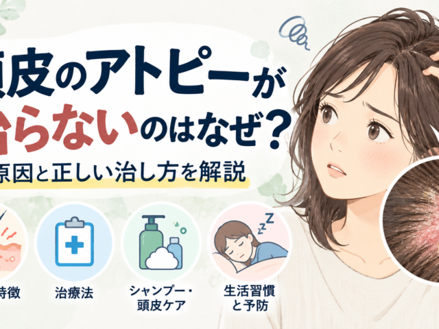 頭皮のアトピーは治らない？治し方と繰り返す原因・正しい頭皮ケア