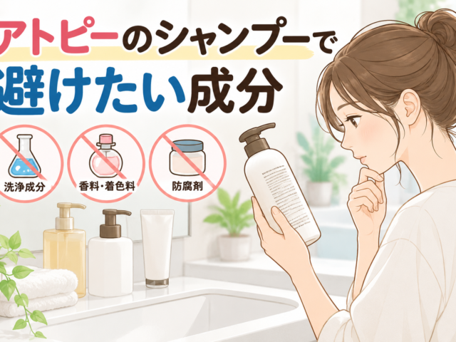 アトピーのシャンプーで避けたい成分とは？成分一覧と選び方を解説