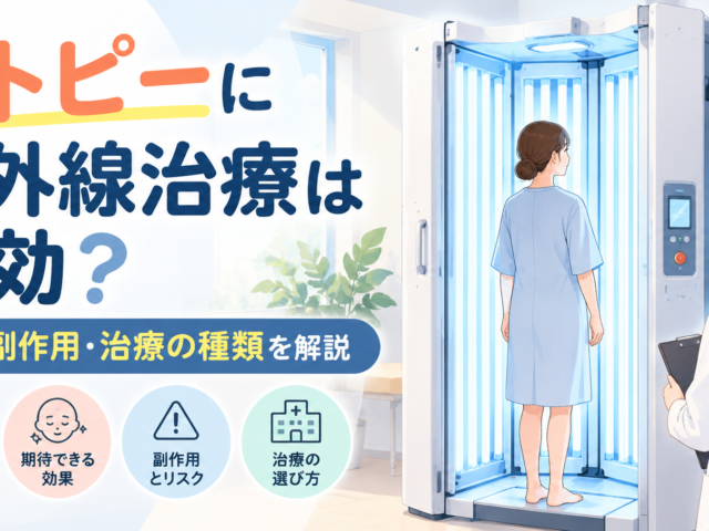 アトピーに紫外線治療は有効？効果・副作用・治療の種類を解説