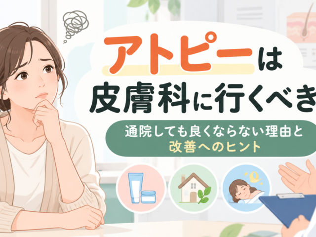 アトピーは皮膚科に行くべき？通院しても治らない理由と改善のためにできること