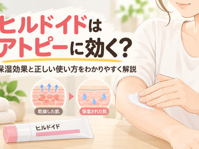 ヒルドイドはアトピーに効く？保湿効果と治らない理由・正しい使い方